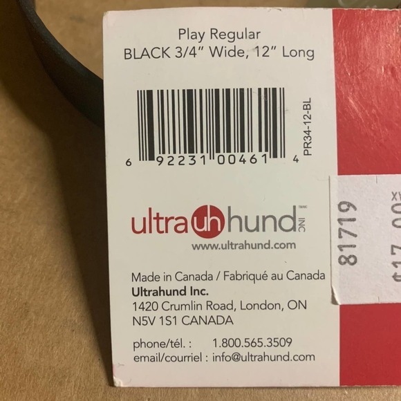 Ultrahund Play Coated Webbing Regular Dog Collar - Picture 5 of 8